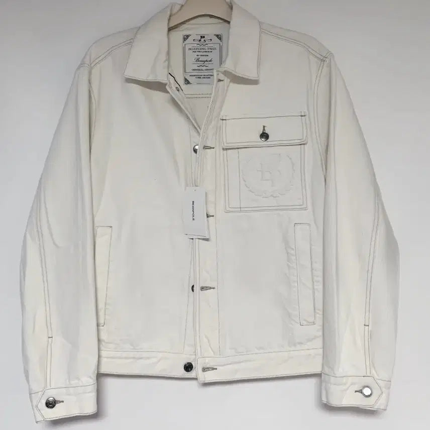 [BUNJANG] Beanpole Men's Trucker Jacket Ivory / (새상품) 빈폴 멘 트러커 자켓
