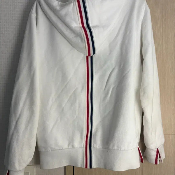 [BUNJANG] Thom Browne White Hoodie Size 1 / 톰브라운 백삼선 화이트 후드집업 1사이즈