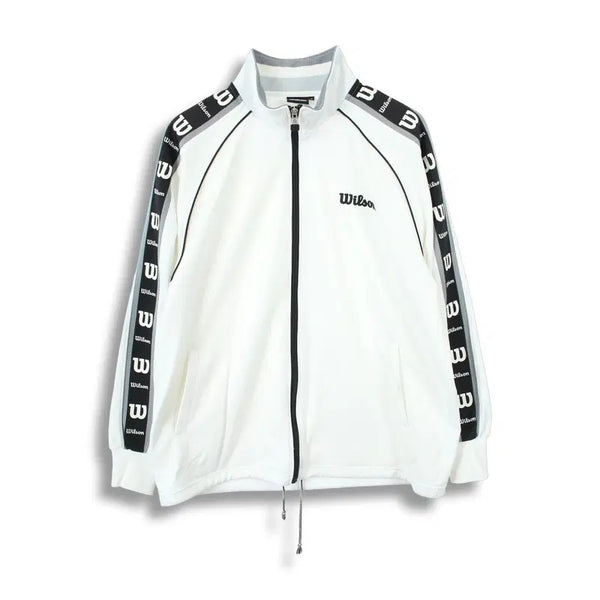 [BUNJANG] Wilson Men's L Poly Tape Zip-Up Jersey / 윌슨 (MEN - L) 폴리 테이프 로고 집업 저지