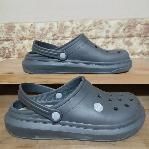 [BUNJANG] Unbranded Grey Slip-On Sandals Size 280 / (217)  바야밴드 슬리퍼  280
