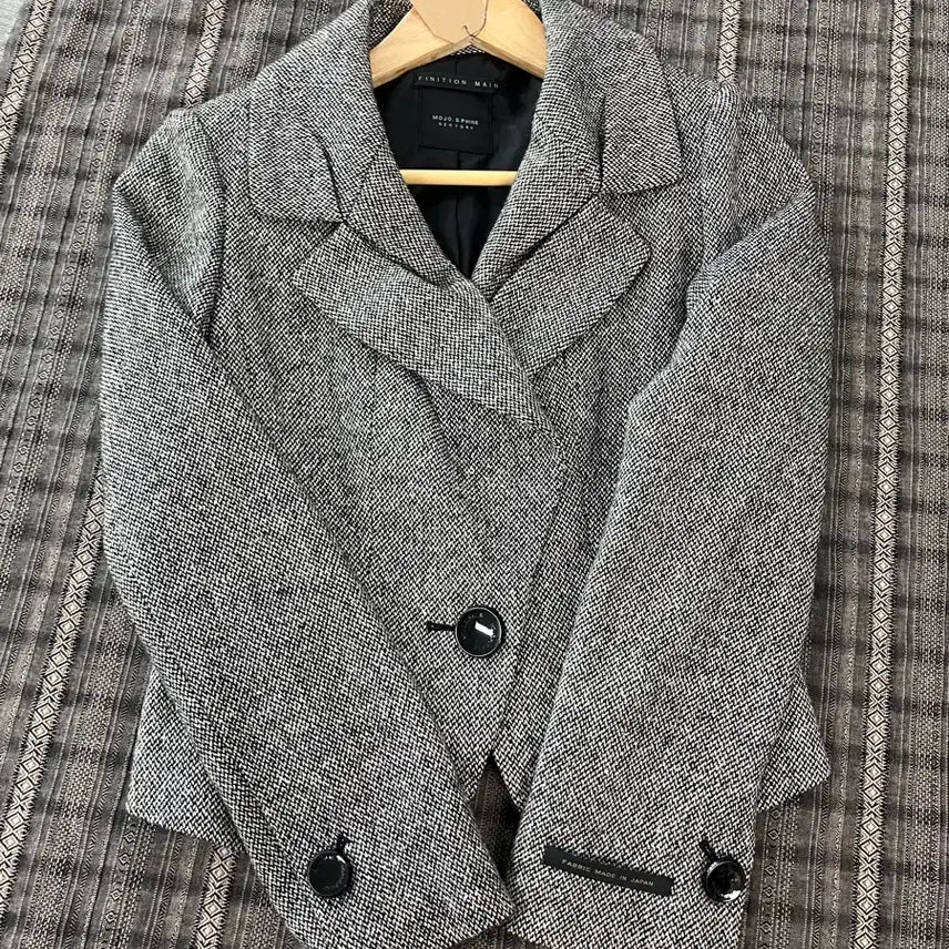 [BUNJANG] MOJO.S.PINE New York Check Pattern Tweed Jacket / 모조에스핀 뉴욕 체크패턴 트위드 자켓