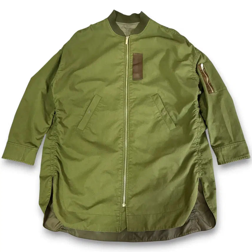 [BUNJANG] KUHO Khaki Oversized Flight Jacket M / KUHO 구호 카키 오버핏 항공 자켓 M