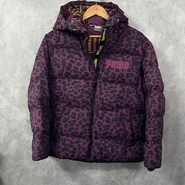 [BUNJANG] Puma Future Renaissance Leopard Short Puffer Jacket S / 푸마 퓨처 르네상스 레오파드 숏 푸퍼 자켓 S