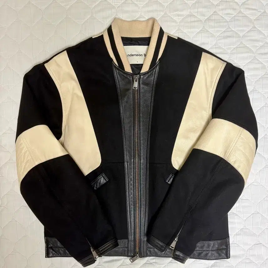 [BUNJANG] Andersson Bell Leather Padded Motorcycle Jacket Black / 앤더슨벨 레더 모터사이클 패디드 자켓 블랙