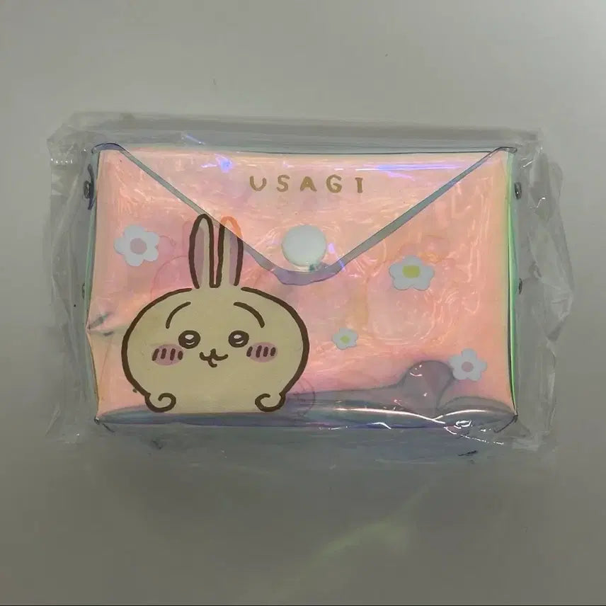 [BUNJANG] Monchhichi Usagi Hologram Pouch / 먼작귀 홀로그램 파우치 (우사기)