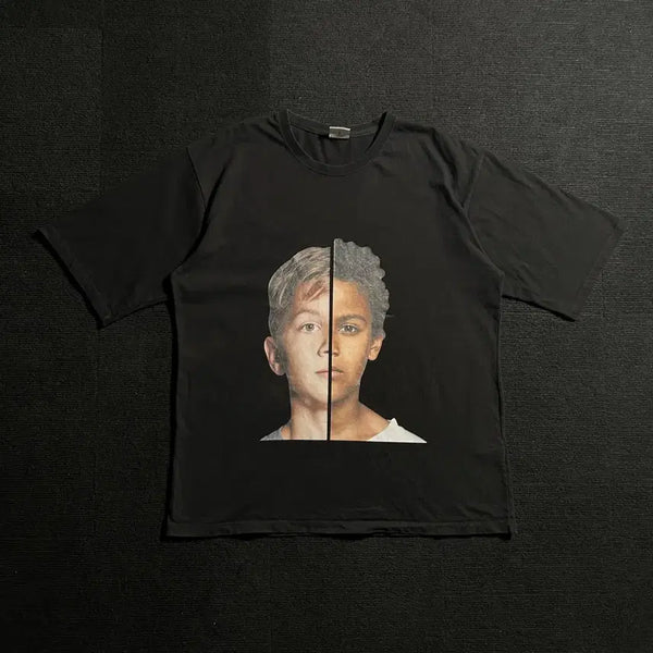 [BUNJANG] ACMEDRABI Black Short Sleeve T-Shirt / 아크메드라비 블랙 반팔티셔츠