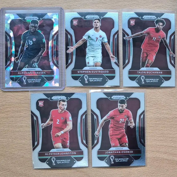 [BUNJANG] 2022 Panini Prizm World Cup Canada Soccer Cards 5-Card Lot / 2022년 파니니 프리즘 월드컵 캐나다 카드 5장랏 판매합니다.