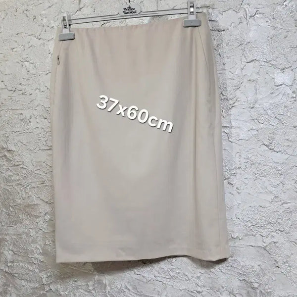 [BUNJANG] AKRIS Beige Wool-Blend Stretch Office Skirt (28-inch) / 새상품(27~28인치) 스위스 고퀄 명품 오피스룩 스판력좋은 베이지스커트