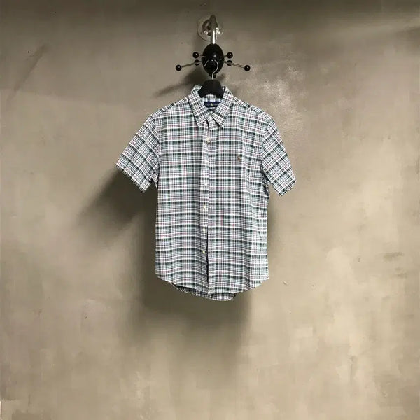 [BUNJANG] Polo Ralph Lauren Check Short Sleeve Shirt L / 폴로 랄프로렌 체크 반팔 셔츠 L