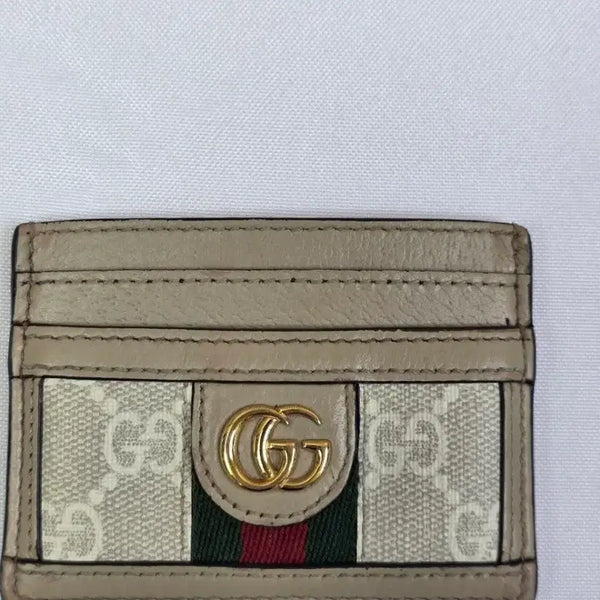[BUNJANG] Gucci Ophidia Card Case Beige / 구찌 오피디아 카드지갑 베이지