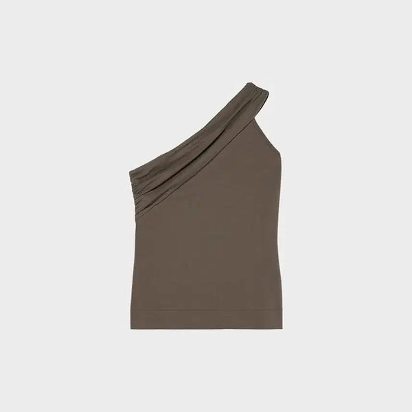 [BUNJANG] Caes One Shoulder Draped Tee / Caes One Shoulder Draped Tee