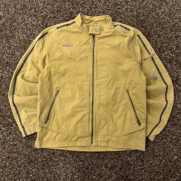 [BUNJANG] L Cotton Biker Jacket / L 후아유 코튼 바이커 자켓