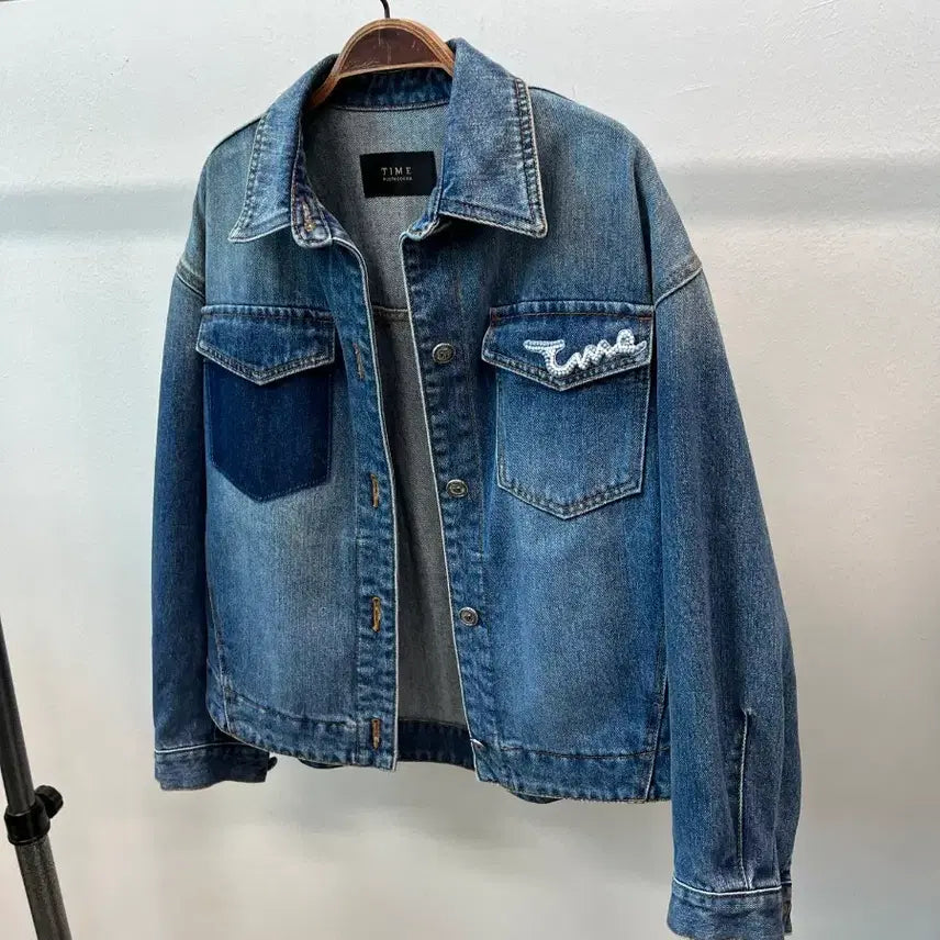 [BUNJANG] Time Postmodern Denim Jacket / 여) 타임 포스트모던 데님자켓