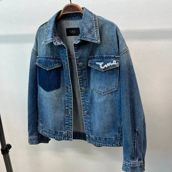 [BUNJANG] Time Postmodern Denim Jacket / 여) 타임 포스트모던 데님자켓