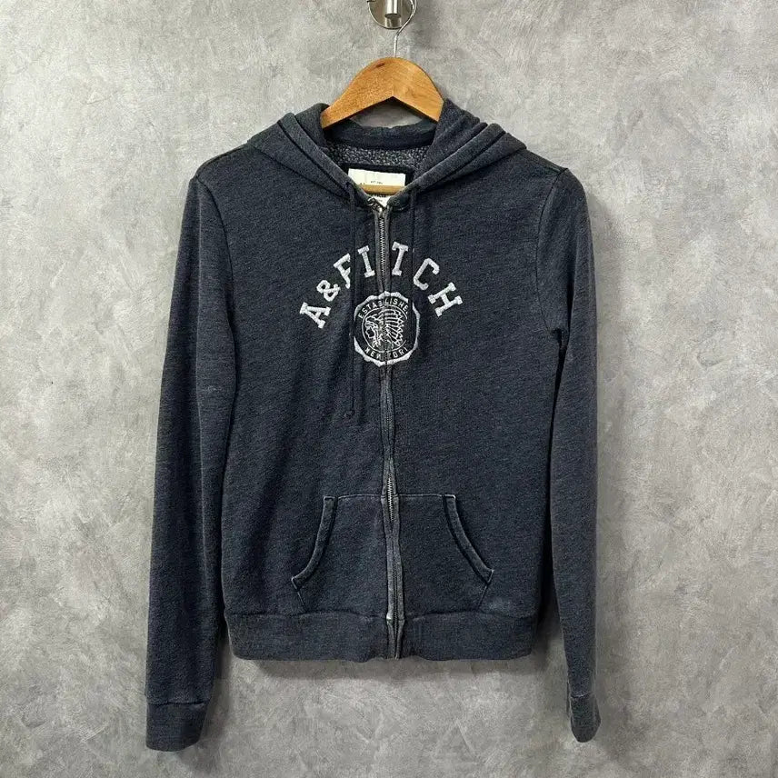 [BUNJANG] Abercrombie & Fitch Dark Grey Hoodie Zip-up M / 아베크롬비 후드집업 다크그레이 M