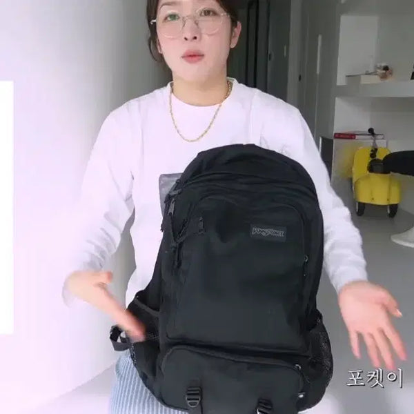 [BUNJANG] JanSport Envoy Backpack Black / 잔스포츠 엔보이 백팩 (블랙)