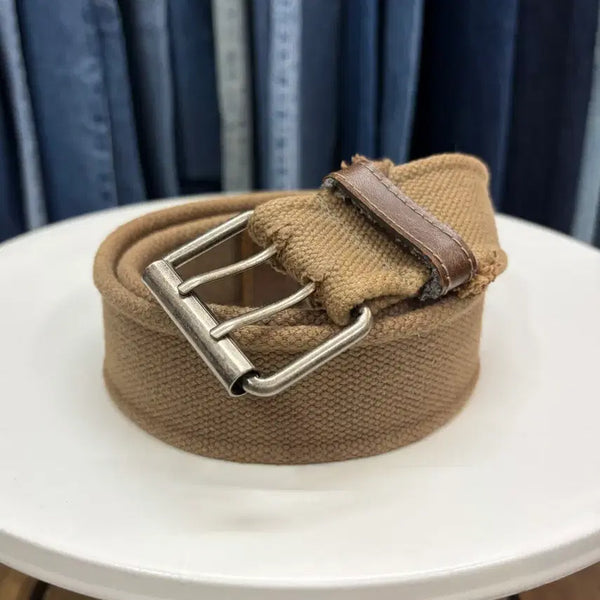 [BUNJANG] Double Pin Military Web Belt / 더블핀 밀리터리 웹 벨트