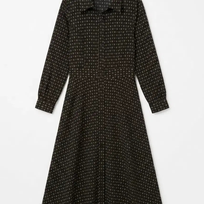 [BUNJANG] Women's Pattern Shirt Dress / 여성F/ 가을 맞이 패턴 셔츠 원피스 vtgk