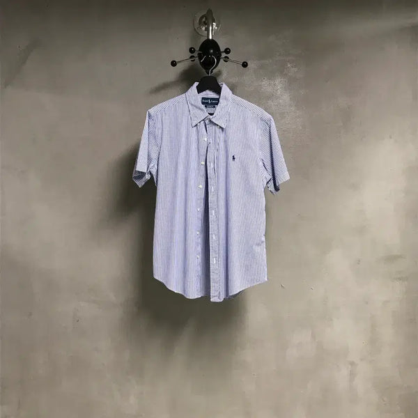[BUNJANG] Polo Ralph Lauren Striped Short Sleeve Shirt Size 16/42 / 폴로 랄프로렌 스트라이프 반팔 셔츠 16/42