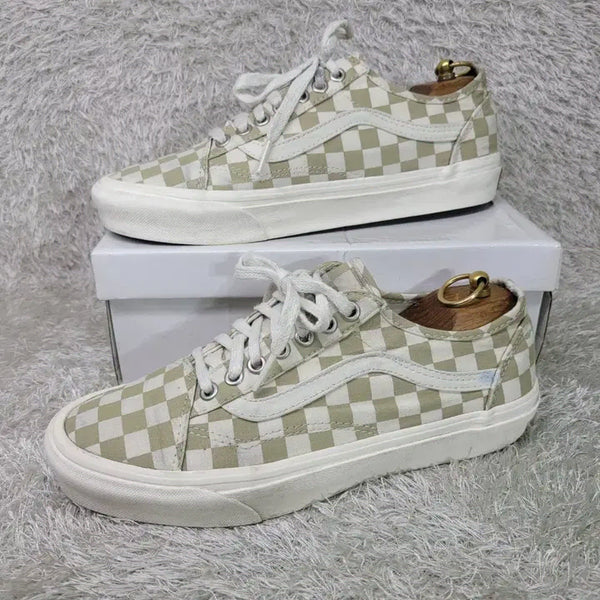 [BUNJANG] Vans Old Skool Tapered Checkerboard Sneakers / 250 반스 올드스쿨 테이퍼드 체커 스니커즈