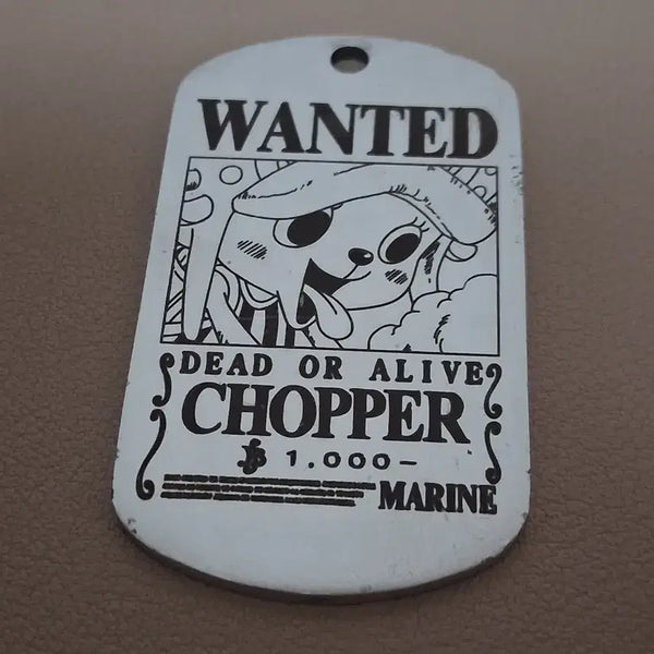 [BUNJANG] One Piece 25th Anniversary Chopper Wanted Poster Metal Keyring / 원피스 25주년 랜덤 메탈 키링 현상수배서 쵸파