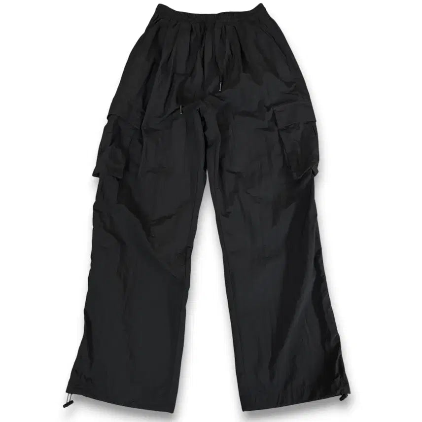 [BUNJANG] NOT FOR NOTHING Black Wide Nylon Cargo Pants L / 낫포너드 블랙 와이드 나일론 카고 팬츠 L