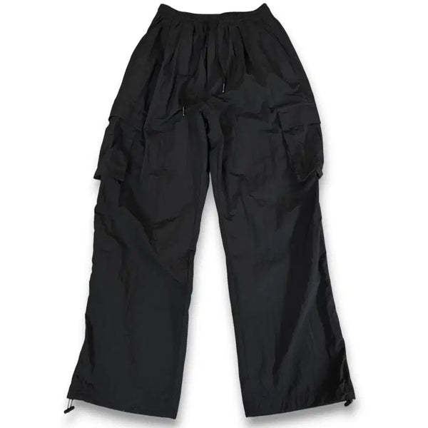 [BUNJANG] NOT FOR NOTHING Black Wide Nylon Cargo Pants L / 낫포너드 블랙 와이드 나일론 카고 팬츠 L