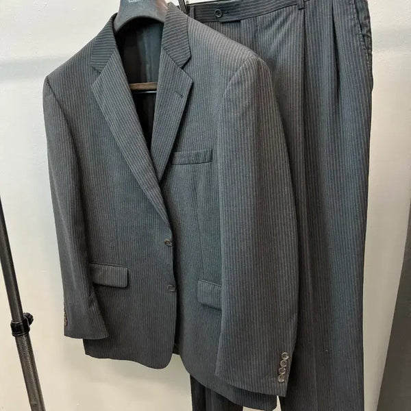 [BUNJANG] Burberry Striped Suit - Gray / 110,35) 버버리 스트라이프 슈트