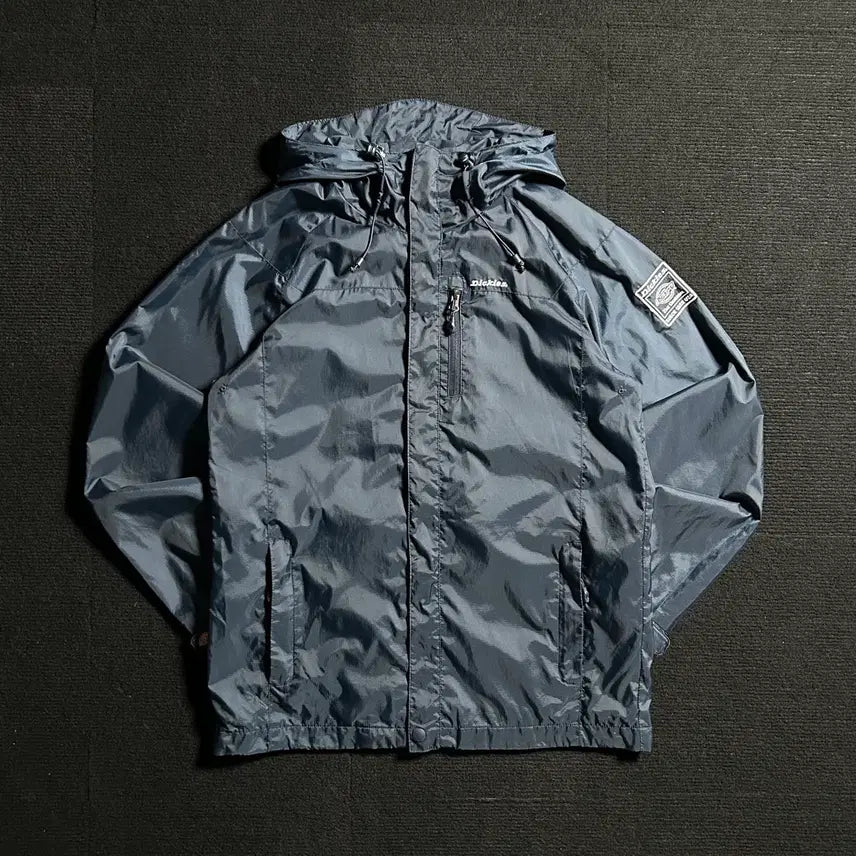 [BUNJANG] Dickies Navy Hooded Windbreaker Jacket / 디키즈 네이비 후드 바람막이 자켓