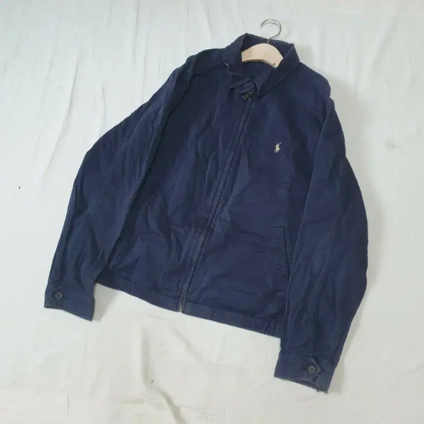 [BUNJANG] Polo Ralph Lauren Navy Swing Blouson Jacket / 폴로 네이비 스윙 블루종 자켓