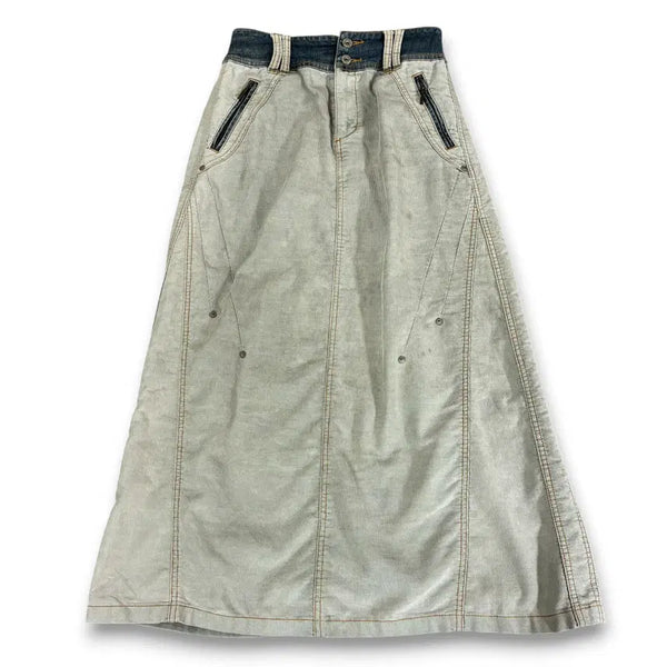 [BUNJANG] 00s Vintage Layered Denim Long Skirt / (26~27) JPN 싸세싸 00s 빈티지 레이어드 데님 롱스커트