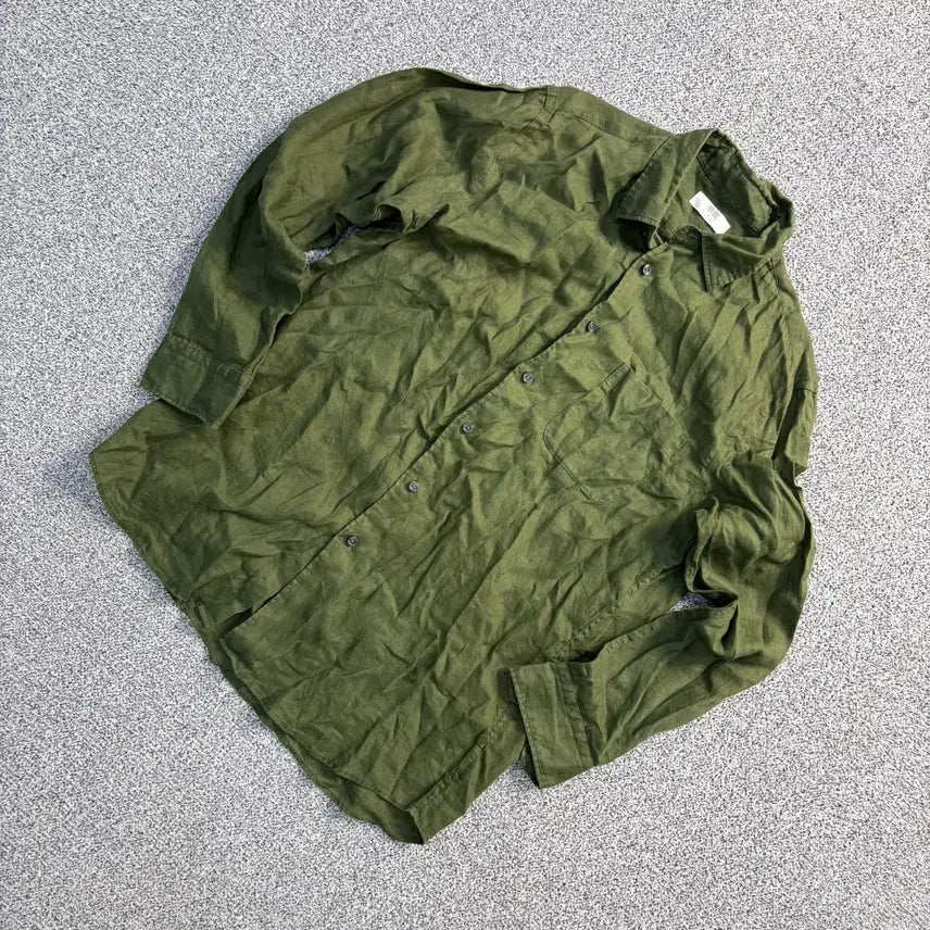 [BUNJANG] Uniqlo Linen Long Sleeve Shirt / XL 유니클로 린넨 긴팔 셔츠 남방 0819J2