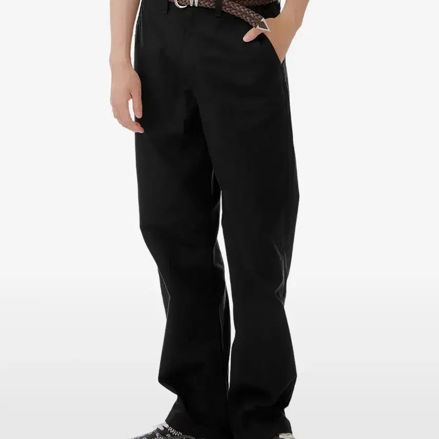 [BUNJANG] Vans Authentic Chino Loose Pants Black VN0A5FJBBLK1 / 어센틱 치노 루즈 팬츠 - 블랙 / VN0A5FJBBLK1