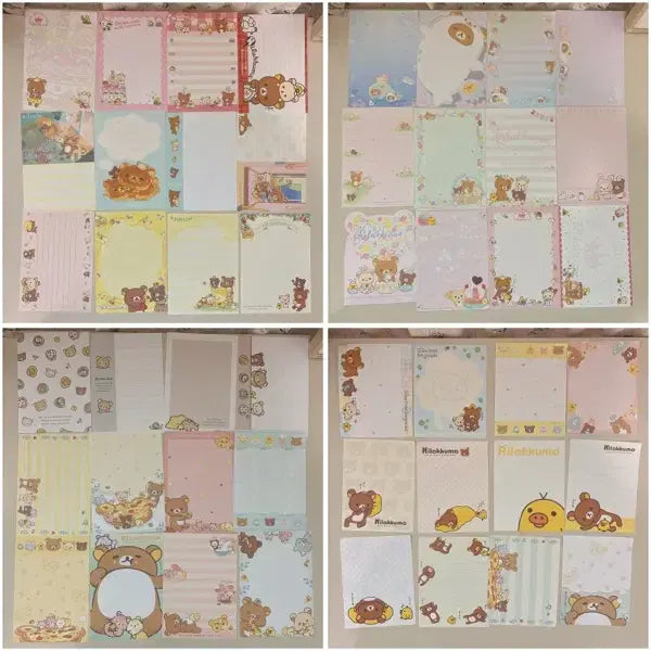 [BUNJANG] Rilakkuma Classic Memo Pad Set (105 Sheets) / 리락쿠마 메모지 105장 세트 무중복 고전 메모지