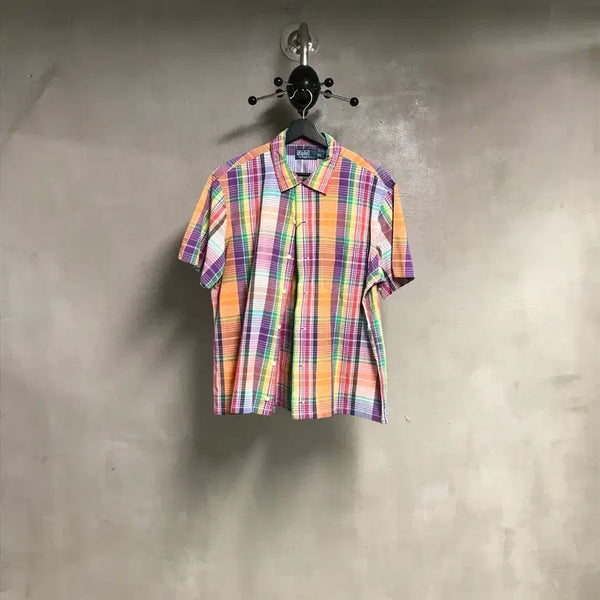 [BUNJANG] Polo Ralph Lauren Checked Short Sleeve Shirt L / 폴로 랄프로렌 체크 반팔 셔츠 L