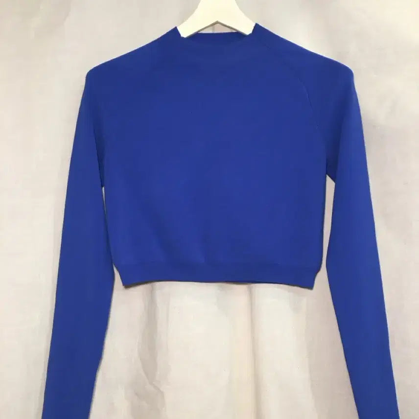 [BUNJANG] COS Cobalt Blue Viscose Blend Cropped Knit Sweater M / 코스 COS 코발트블루 비스코스 크롭 니트 M