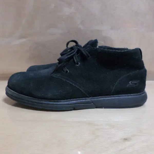 [BUNJANG] Skechers Chukka Boots Black Suede Sneakers / 후루룩구제3 265 스케쳐스 추카부츠 블랙 스웨이드 운동화 260819