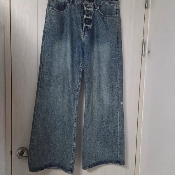 [BUNJANG] Woodman Essential Wide Denim Pants / [3] 우드먼 에센셜 와이드 데님팬츠