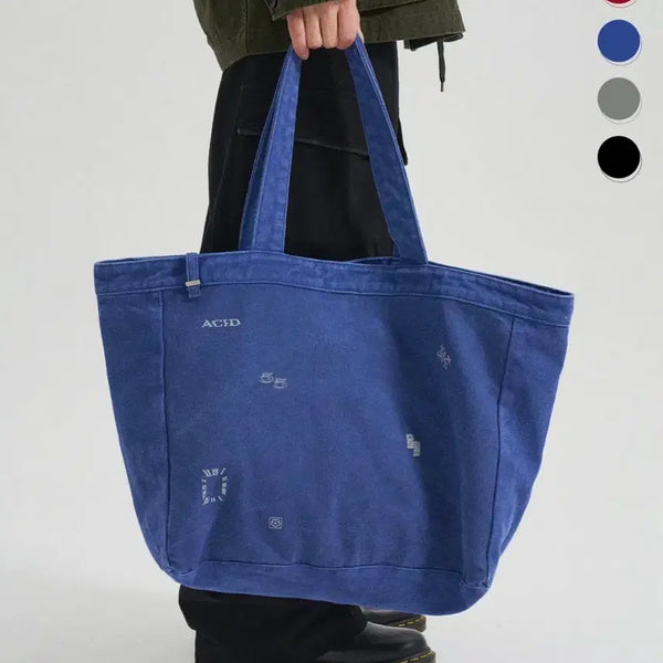 [BUNJANG] Slowacid Archive Edition Shopper Bag Blue / 슬로우애시드 아카이브 에디션 쇼퍼백 블루