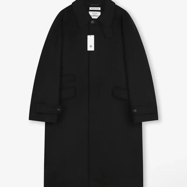 [BUNJANG] Beslow Cashmere Balmacaan Coat Black L / 비슬로우 캐시미어 발마칸 코트 블랙 L