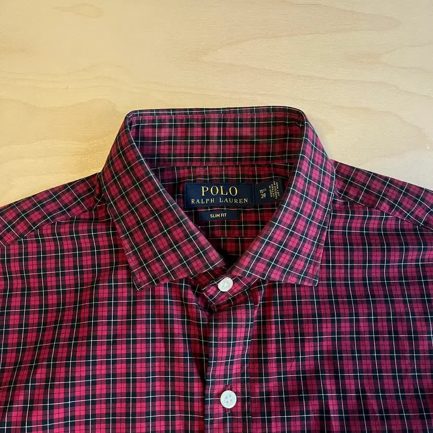 [BUNJANG] Polo Ralph Lauren Spread Collar Poplin Check Shirt / 폴로 랄프로렌 스프레드 칼라 포플린 체크 셔츠 ( ~100)