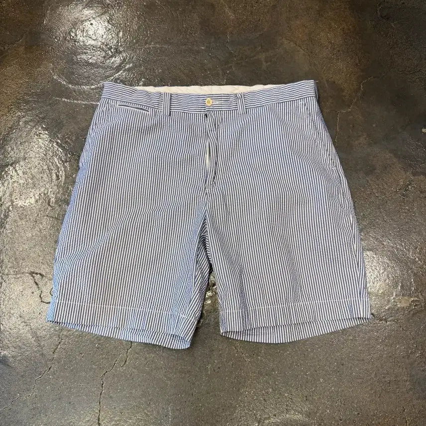 [BUNJANG] Polo Ralph Lauren Seersucker Shorts / POLO RALPH LAUREN 폴로 랄프로렌 시어서커 반바지 36