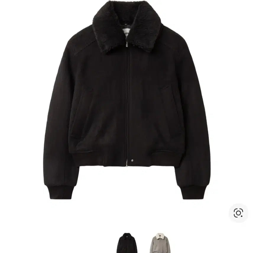 [BUNJANG] Alenne Hairy Wool Shearing Collar Blouson / [2] 알렌느 헤어리 울 시어링 카라 블루종