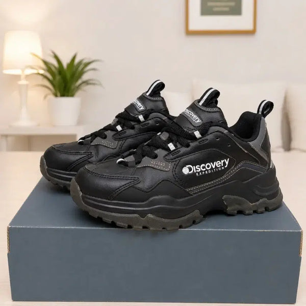 [BUNJANG] Discovery Sneakers Black Size 230 / 디스커버리 운동화 (230)
