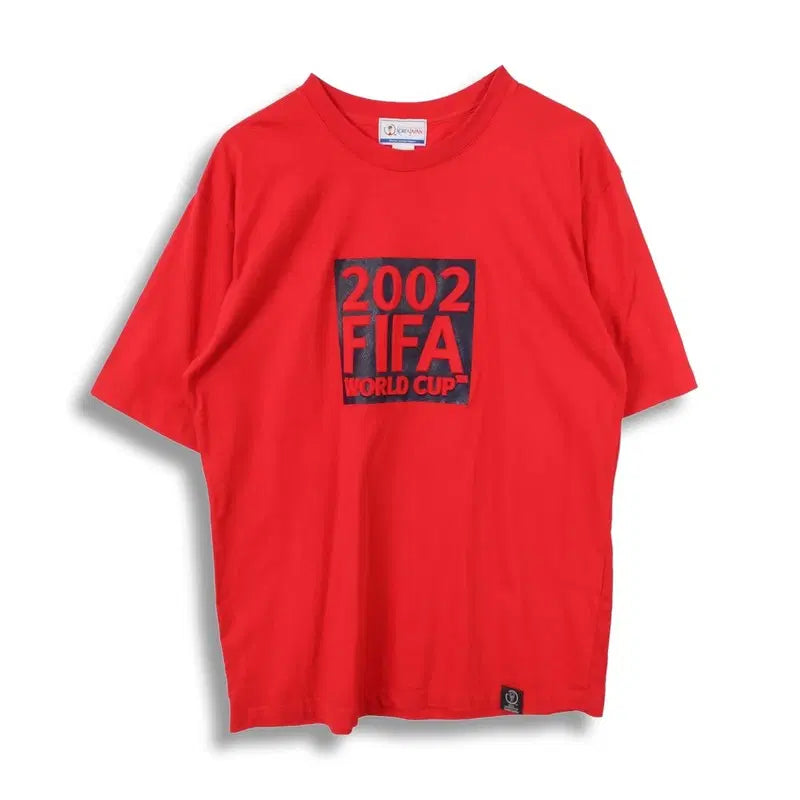 [BUNJANG] 2002 Korea-Japan World Cup Cotton Short-Sleeve T-Shirt (Men's XL) / KOREA (MEN - XL) 코튼 2002 한일 월드컵 반팔 티셔츠