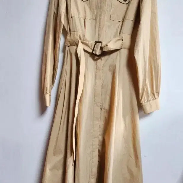 [BUNJANG] Egoist A-Line Long Dress Beige Size 55 / 에고이스트  롱원피스(새상품)
