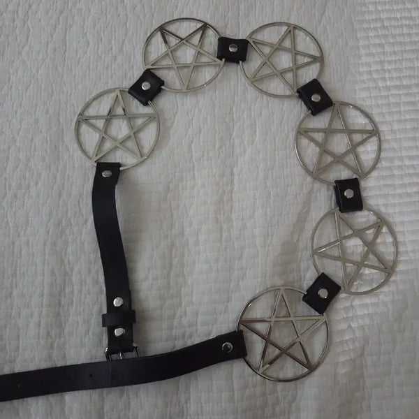 [BUNJANG] Killstar Pentagram Chain Belt / 킬스타 killstar 고스 펜타그램 체인 벨트
