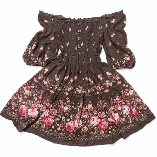 [BUNJANG] Liz Lisa 10th Anniversary Choco Floral Dress / Liz Lisa 리즈리사 10주년 초코 플로럴 원피스