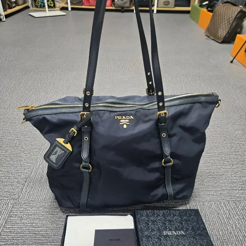 [BUNJANG] Prada Tessuto Nylon Saffiano Tote Shoulder Bag (1BG997) / [특가][정품] 프라다 테수토 나일론 토트백