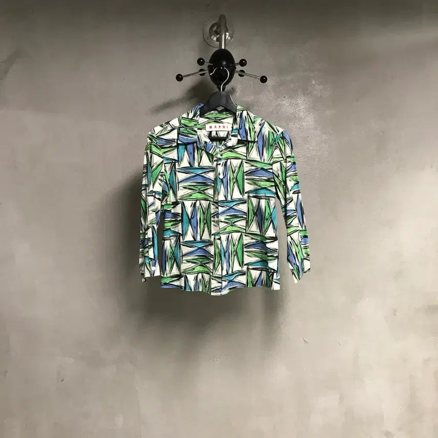 [BUNJANG] Marni Pattern 3/4 Sleeve Shirt / 마르니 패턴 7부 셔츠 38(W)